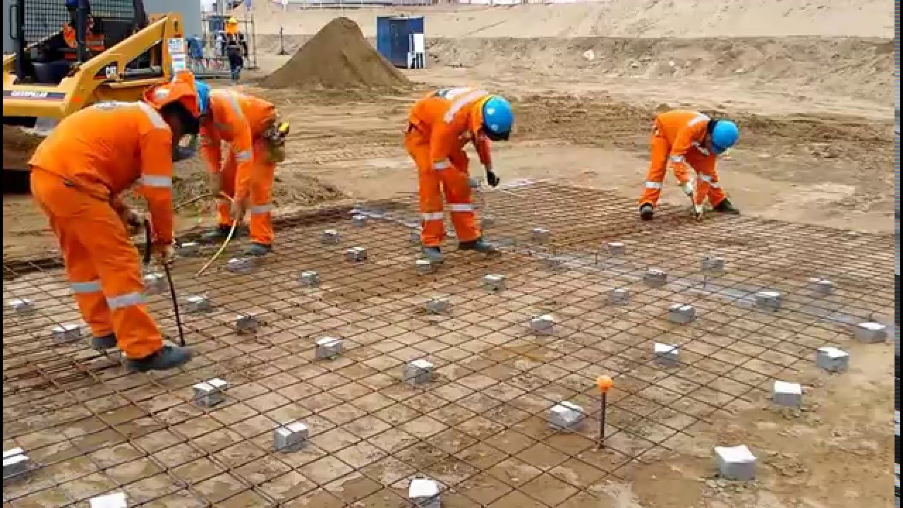 Proceso colocación malla electrosoldada