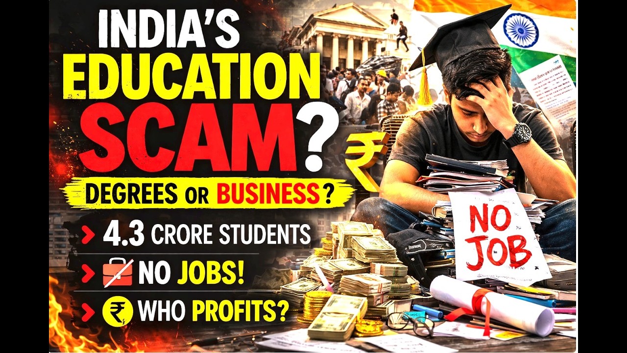 India’s Education Scam? 4.3 Crore Students, 45,000 Colleges & Why Degrees Don’t Guarantee Jobs |