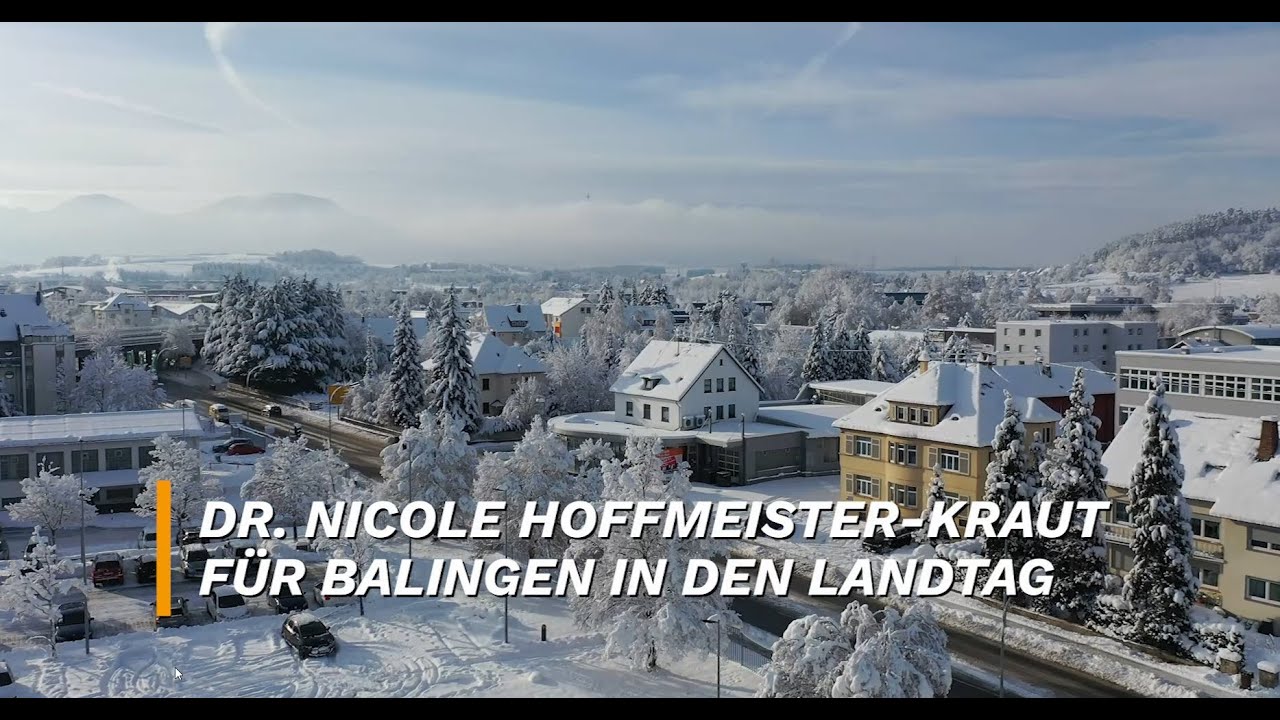 Dr. Nicole Hoffmeister-Kraut vor Ort in Balingen