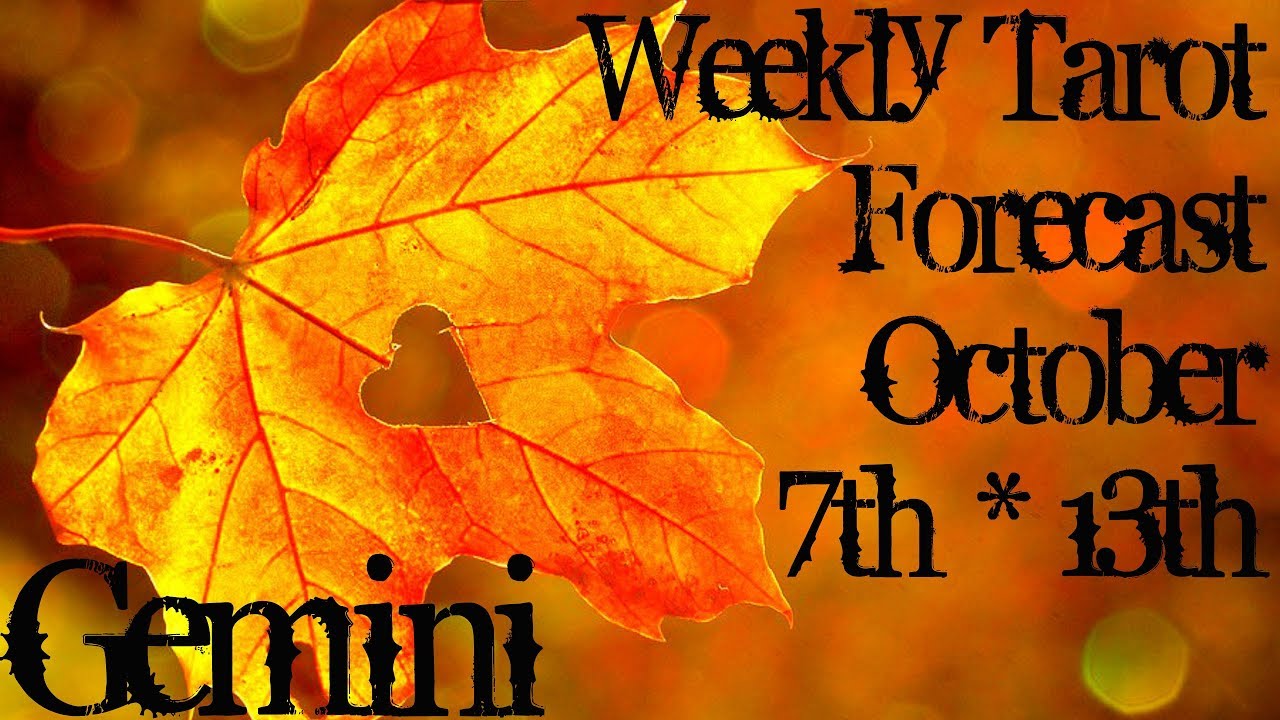 Gemini ~ Don't hold back any longer! ~ Weekly Tarotscope Oct 7th - 13th