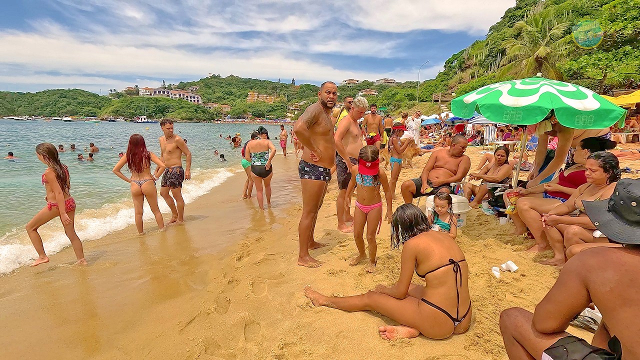 🇧🇷 Beach Walk Jo&atilde;o Fernandes, Buzios Rio de Janeiro Cool Beach 4k Part 1