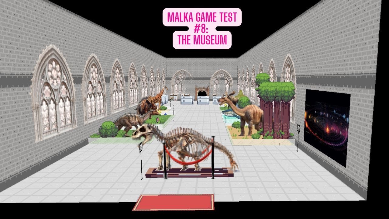"The Projection Room of Malka Spitzer" - RPG Paper Maker Game - Draft of the Museum Level