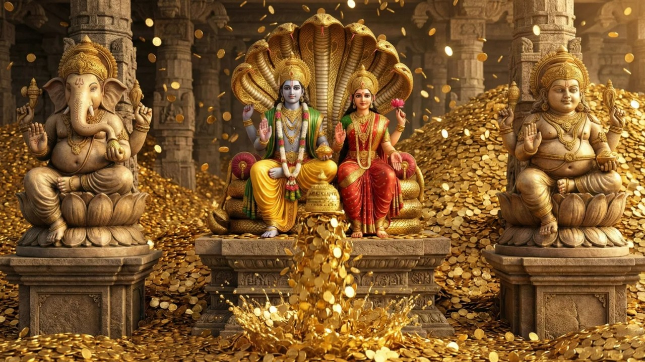 Earth-Shattering Abundance | Vishnu x Lakshmi x Kubera x Ganesha #wealthcode  #financialfreedom