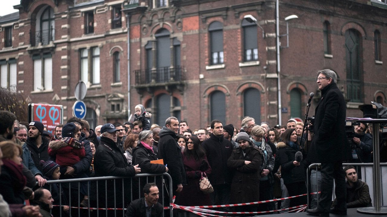 MÉLENCHON - Déboulé à Tourcoing