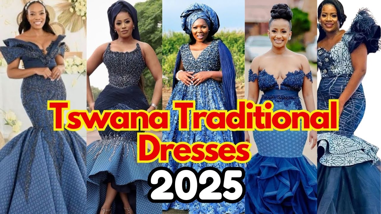 Stunning Tswana Traditional Dresses 2025|Unique & Modern Shweshwe Dresses for Makoti|Trending Styles