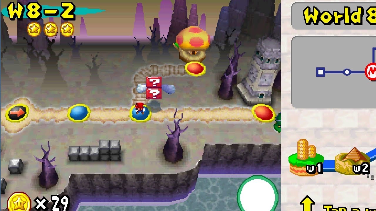World 8-2 | Star Coins | New Super Mario Bros DS