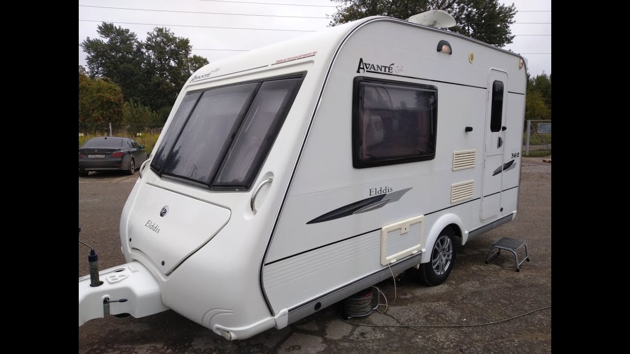 Обзор модного малыша-крепыша,автодома-туриста,каравана Elddis Avante 2009 года 750 кг с мувером