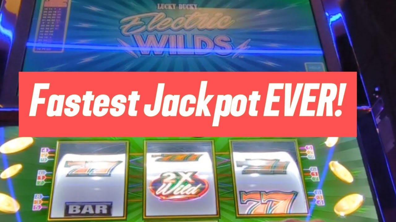 FASTEST JACKPOT HANDPAY I've ever RECORDED! ⏺️ Lucky Ducky Electric Wilds slot 💥