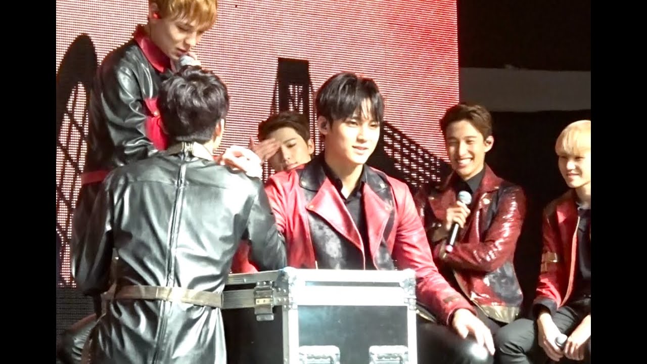 160904 Seventeen (세븐틴) Hong Kong Fan meeting- Mingyu 민규 拗手瓜💪🏻 팔씨름