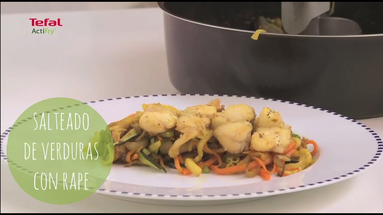 Receta con Tefal Actifry | Salteado de verduras con rape