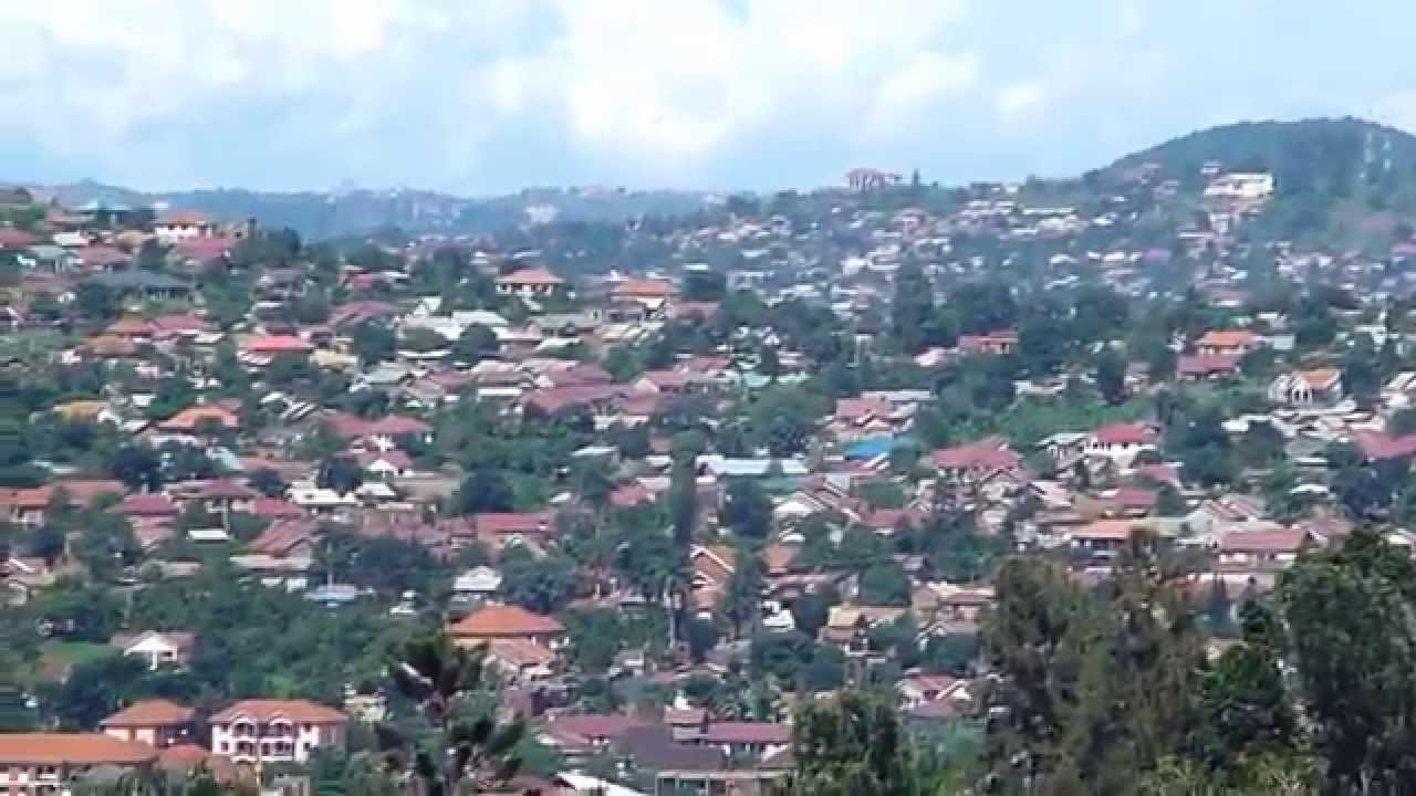 Kampala Uganda View of Makindye Kansanga and Ggaba from Muyenga