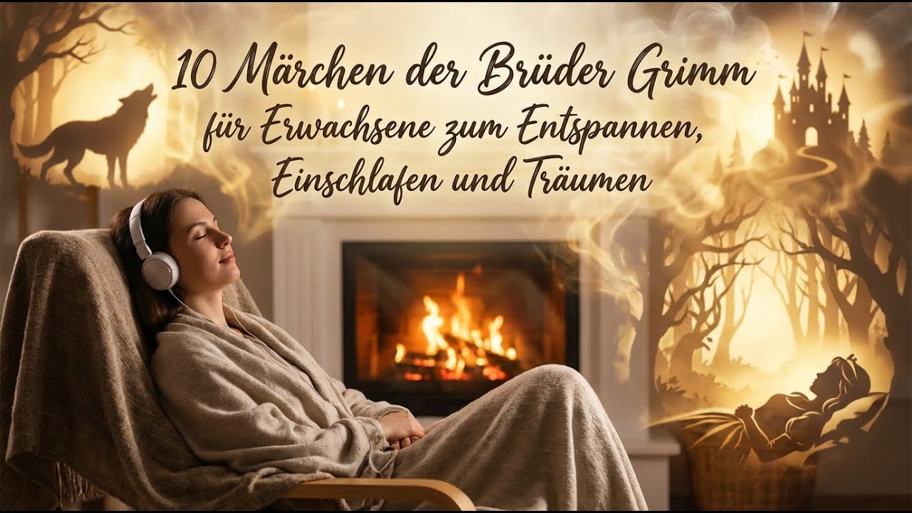 10 Märchen der Brüder Grimm für Erwachsene zum Entspannen, Einschlafen und Träumen