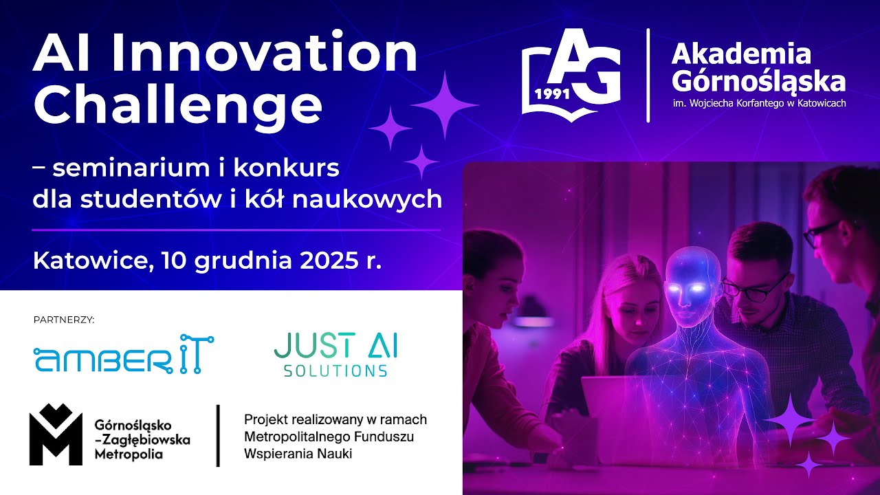 AI Innovation Challenge - seminarium i konkurs dla Studentów i Kół Naukowych