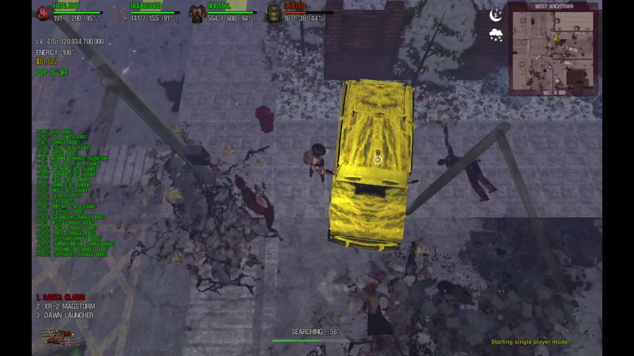 Dead frontier Santa Claws Test