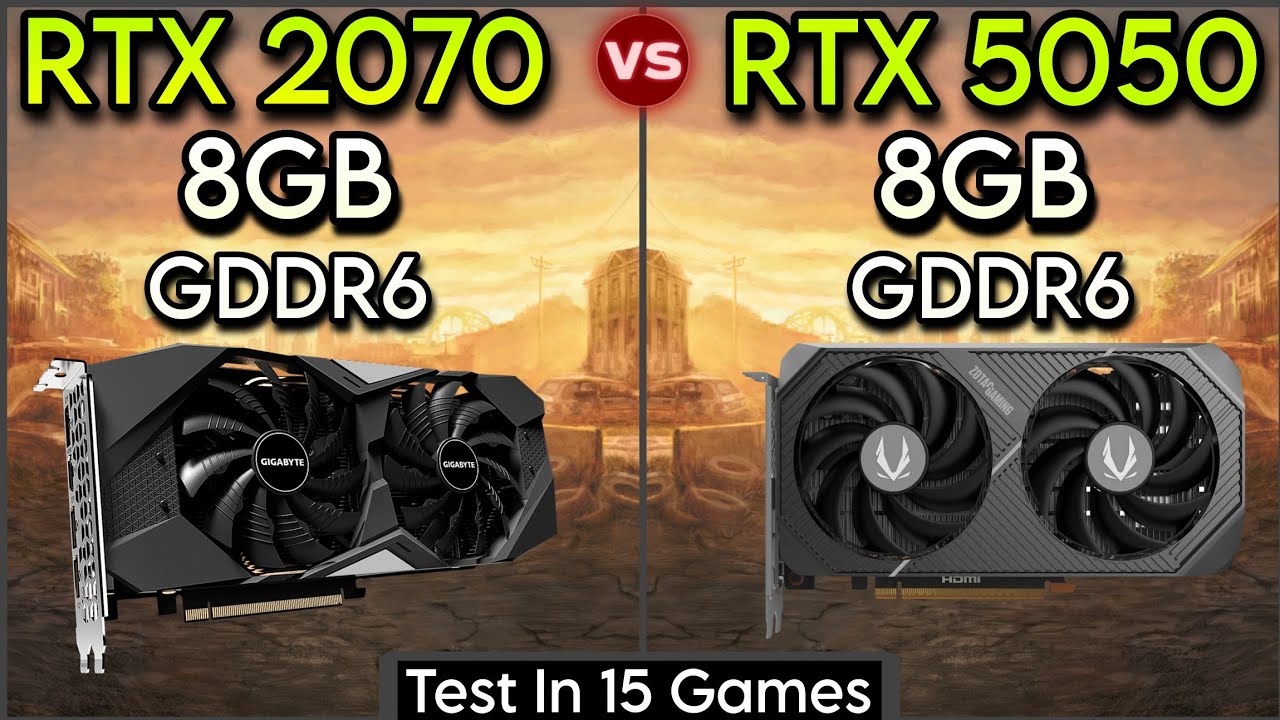 RTX 2070 vs RTX 5050 - Test In 15 Games - Which Is Better ? - 1080p
