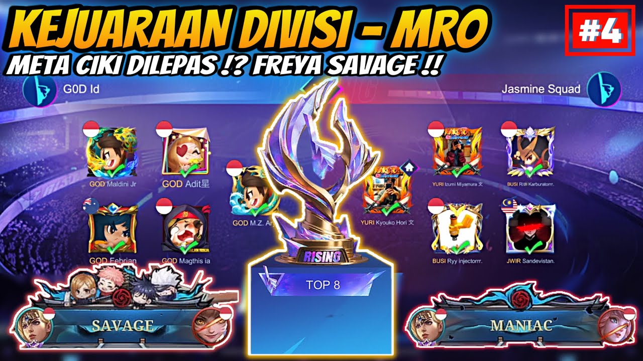 Meta Ciki Dilepas !? Freya Savage !! Kejuaraan Divisi MRO Part 4 - Perebutan 8 Besar