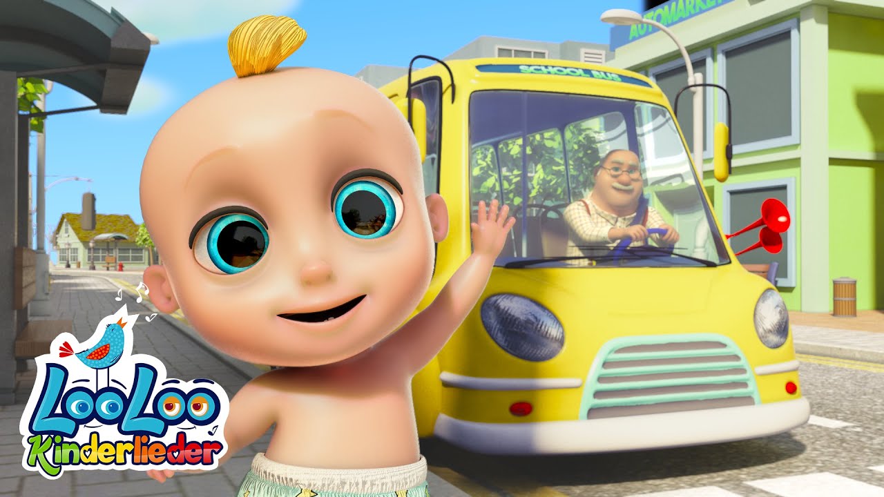 🎶 Sing mit! Die Räder vom Bus 🚍 Lustige Kinderlieder & Musik für Kinder | LooLooKinderlieder ✨