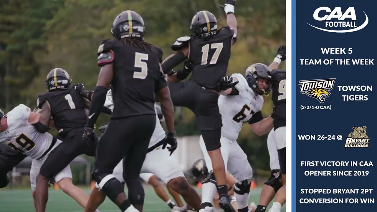 2025 CAA Football Team of the Week: Towson Tigers