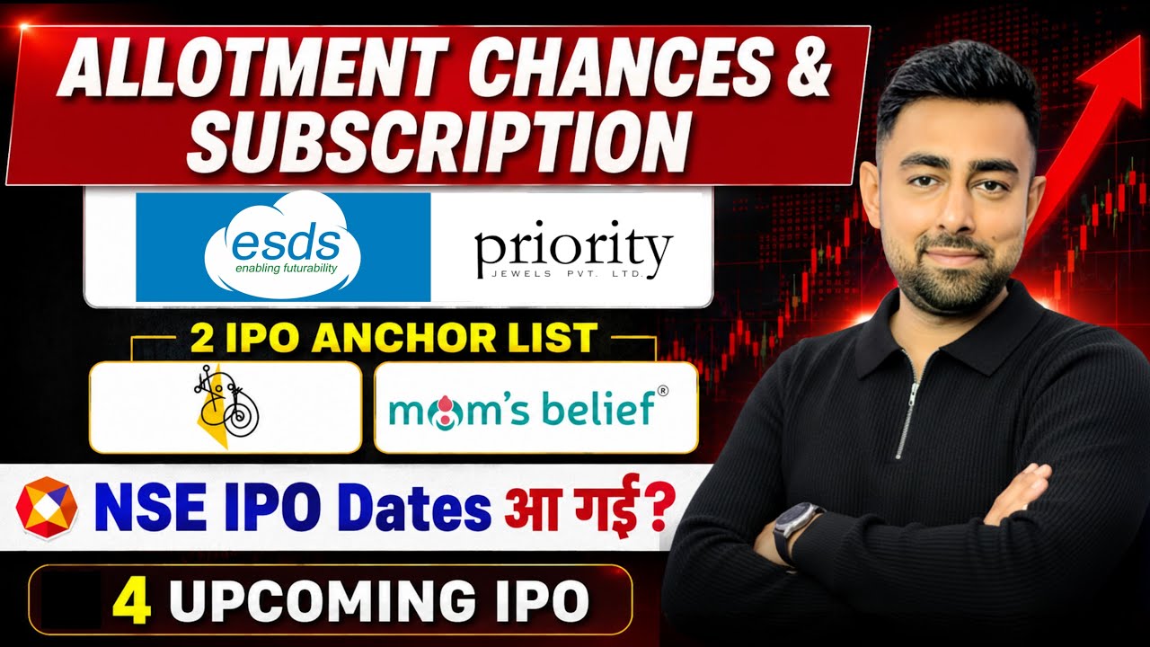 ESDS IPO Allotment | Deepa IPO Anchor | Priority IPO | Lumino IPO | NSE IPO | Jayesh Khatri 