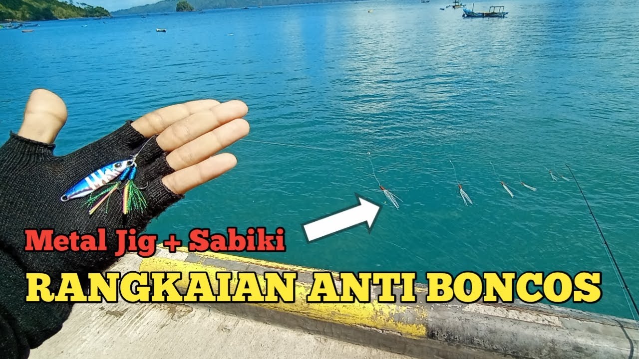 Tes Rangkaian Mancing Sabiki + Metal Jig Killer 15 Gram || Dermaga Karanggoso Prigi