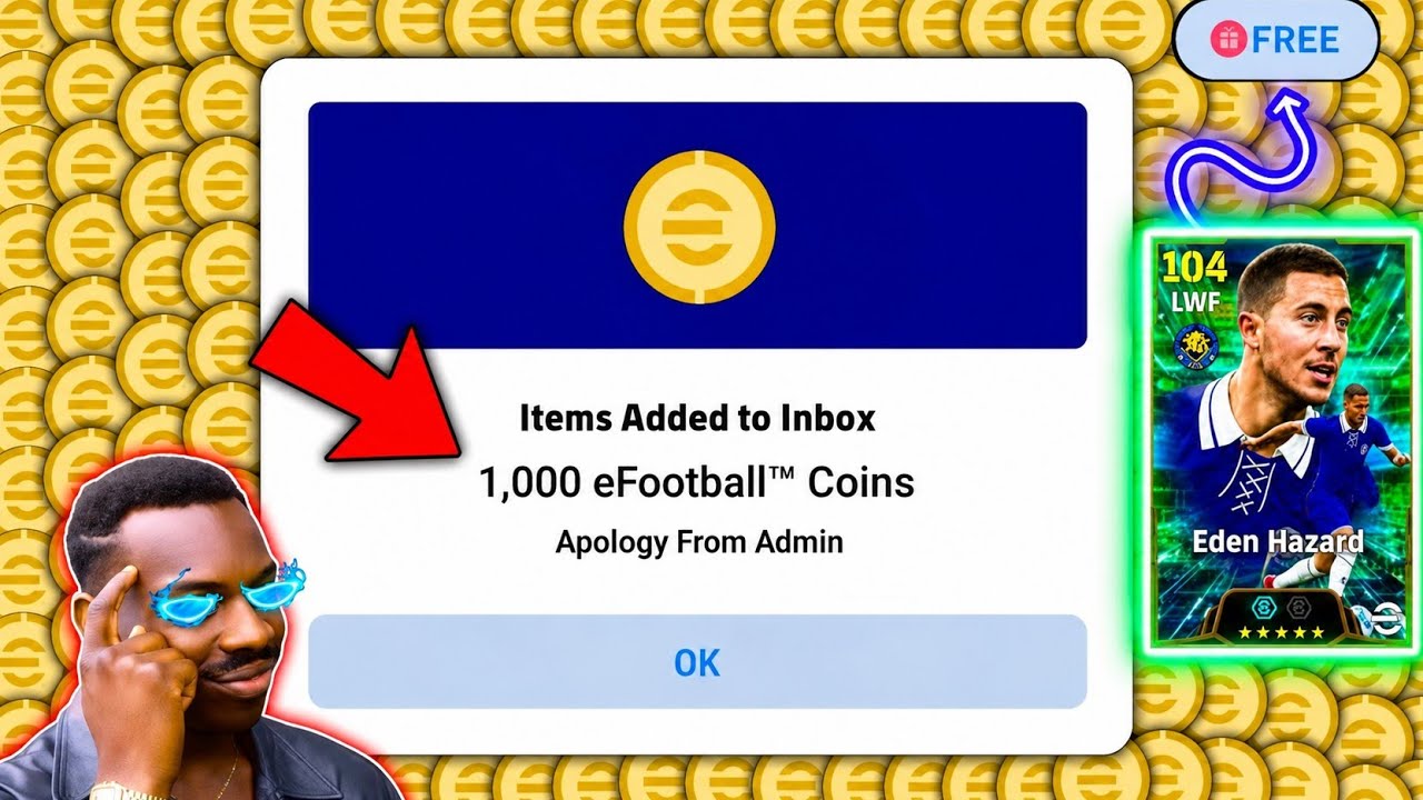 HOW TO GET 1000 COINS FOR FREE IN EFOOTBALL 🔥🪙 EFOOTBALL 2027 1000 COINS🪙#efootball #efootball2027 