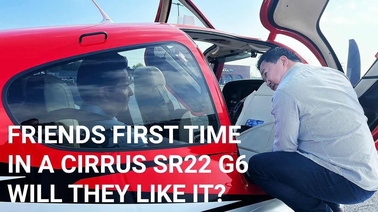 БЕСЦЕННАЯ реакция моих друзей на первый полёт на Cirrus SR22 G6. IFR KFRG - KACY - KFRG