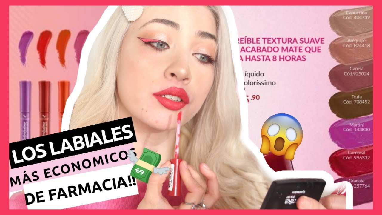PROBANDO LABIALES MATTE COLORISSIMO DE VOGUE|Labiales de farmacias|