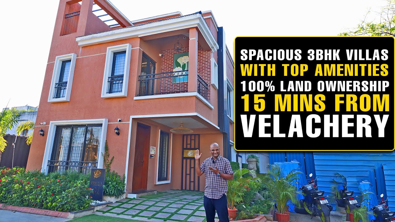 #1527 Spacious 3BHK Villas with Top Amenities | 100% Land Ownership | 15 Mins from Velachery
