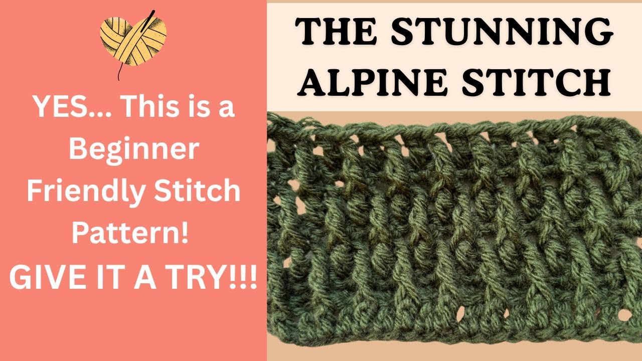 DON'T BE SCARED! This Crochet Alpine Stitch is Easier than it Looks!