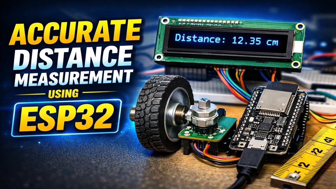 ESP32 + Rotary Encoder Distance Counter | DIY Measurement System
