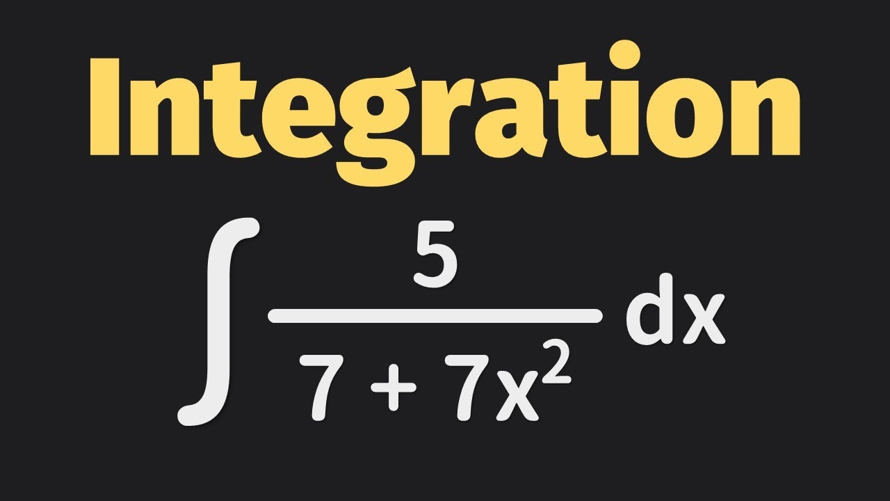 Integration of a Rational Function - It's ArcTangent | Integration | Calculus | Glass of Numbers