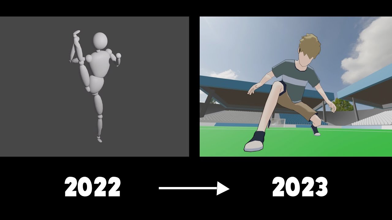 1 year of 3d animation progress