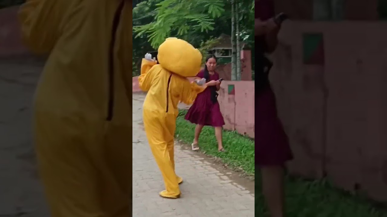 Teddy bear prank with cute girls #teddy #prank #viral #shorts