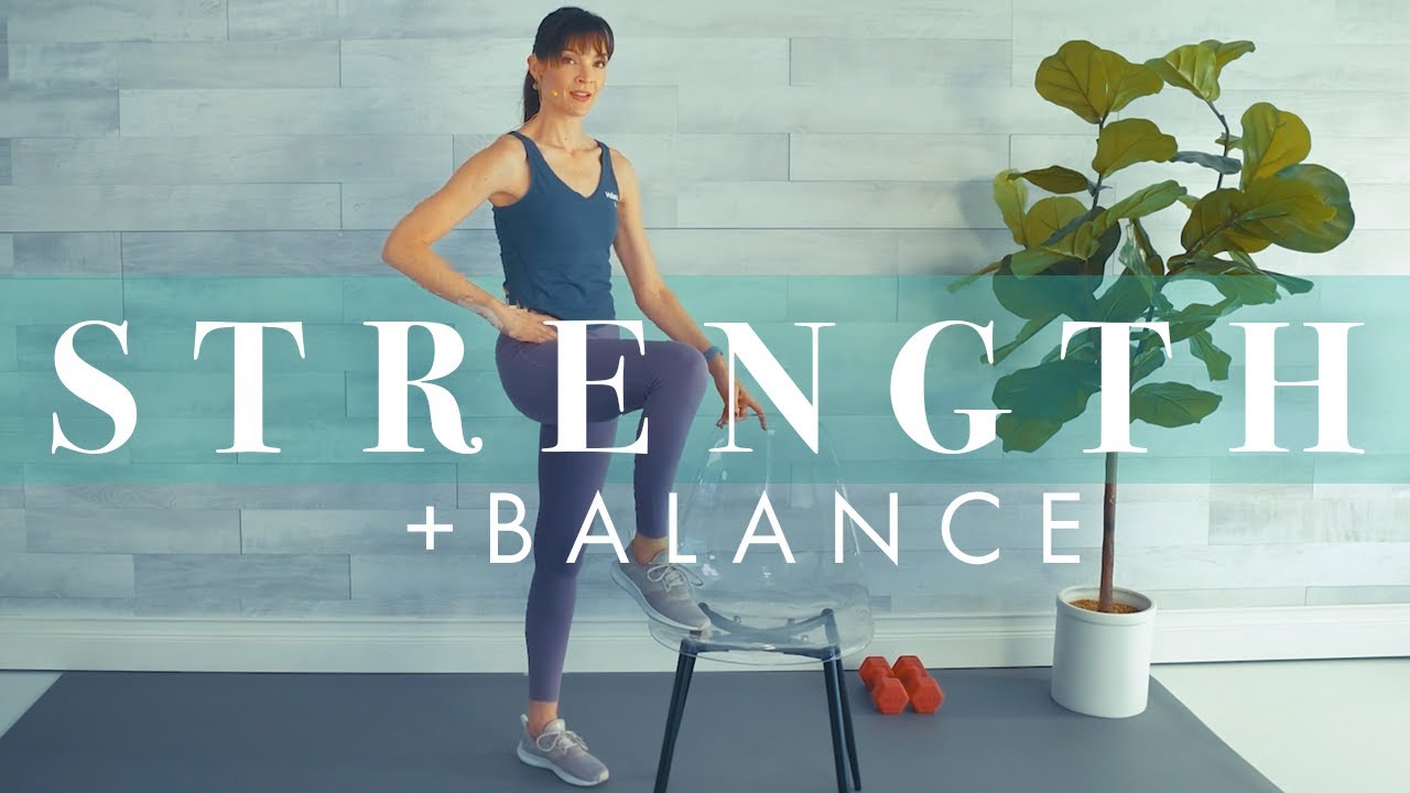 Balance & Lower Body Strength Workout for Beginners & Seniors // Bodyweight & Weights!