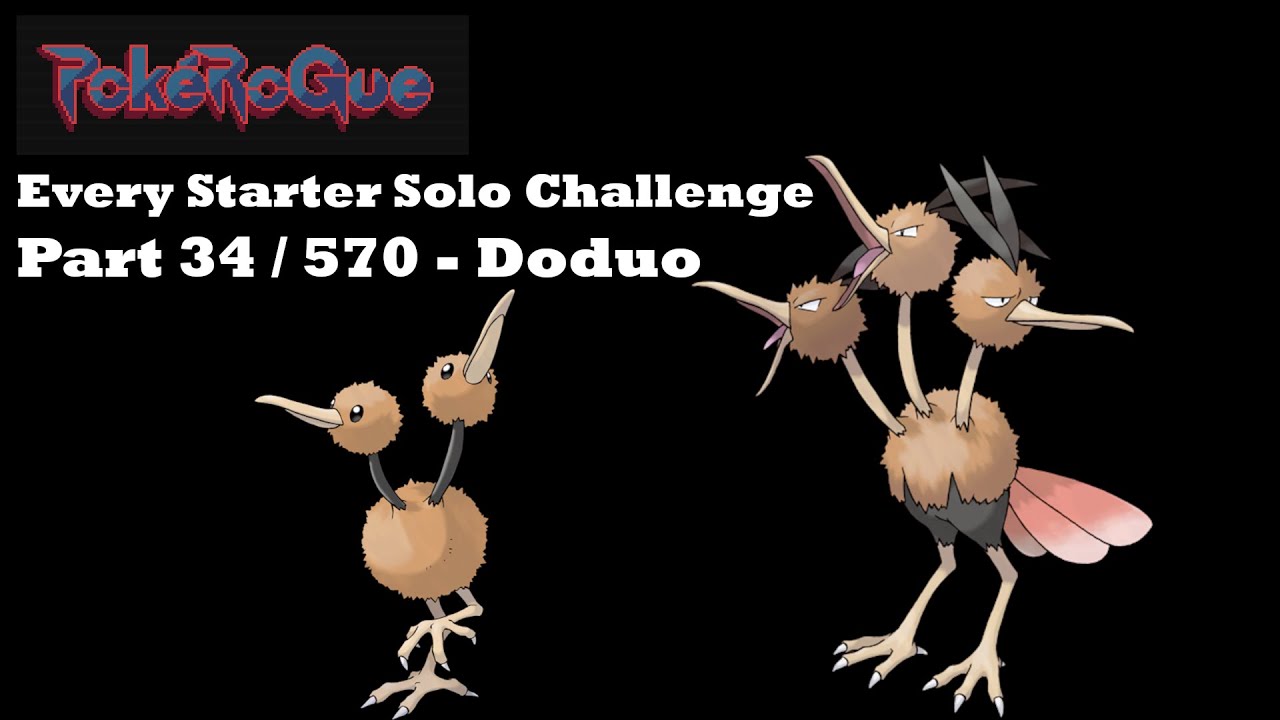 PokeRogue Solo Pokemon Challenge 34/570 - Doduo Line