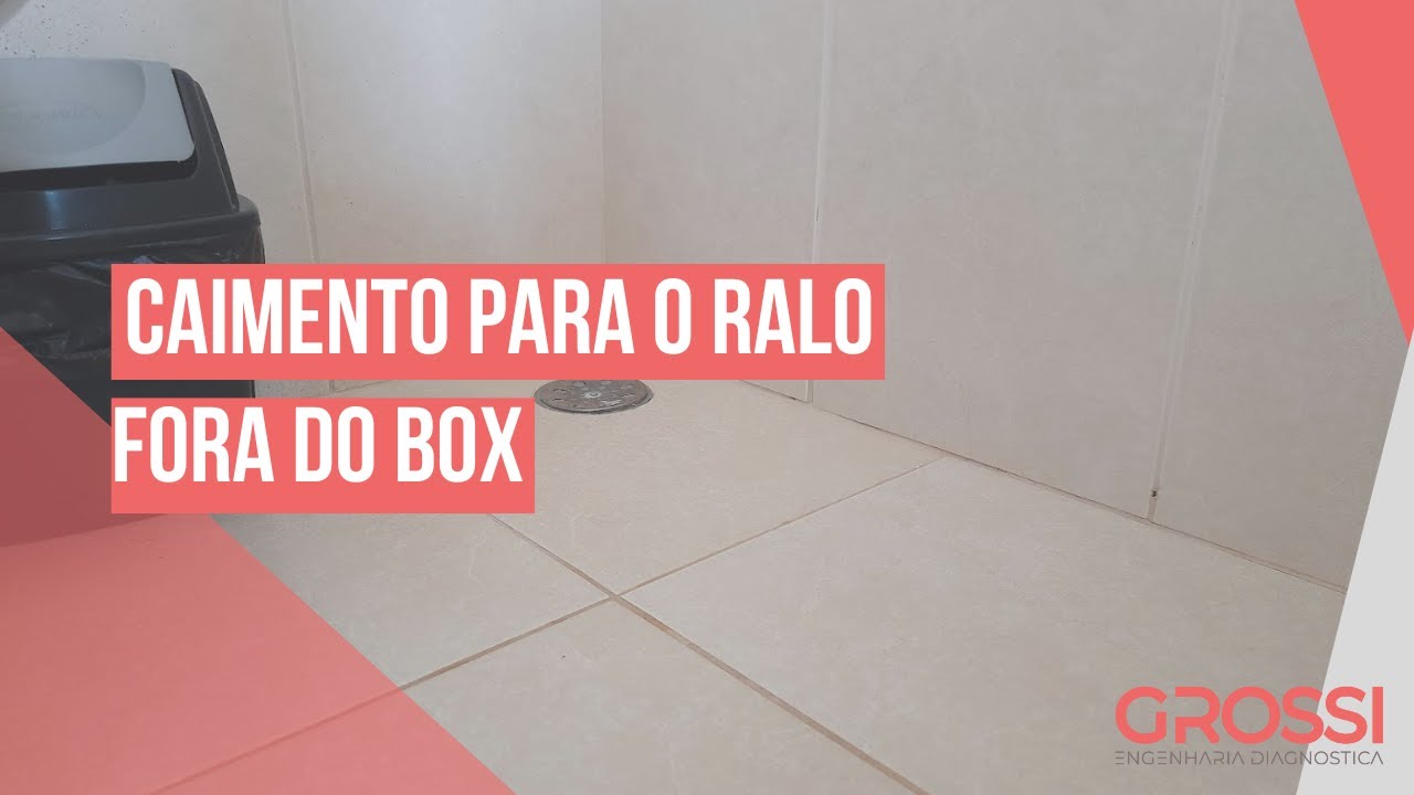 É necessário caimento para o ralo na parte de fora do box do banheiro?