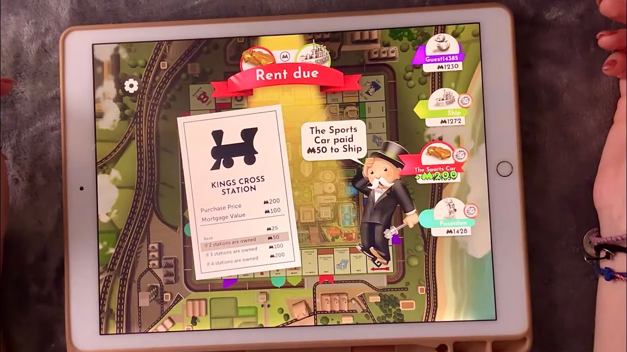 😴 iPad ASMR - Let's Play two games of MONOPOLY - Close Clicky Whispers