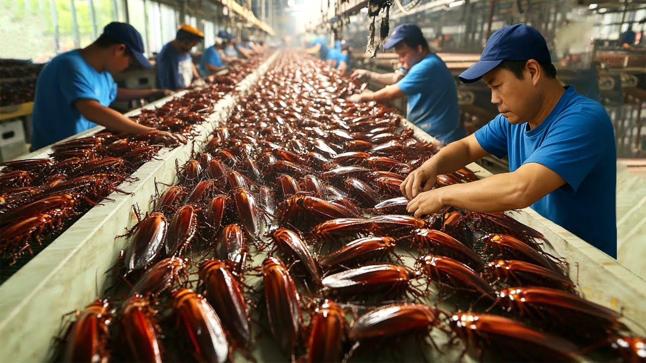 Incroyable ! Les fermiers chinois élèvent 6 milliards de cafards chaque année