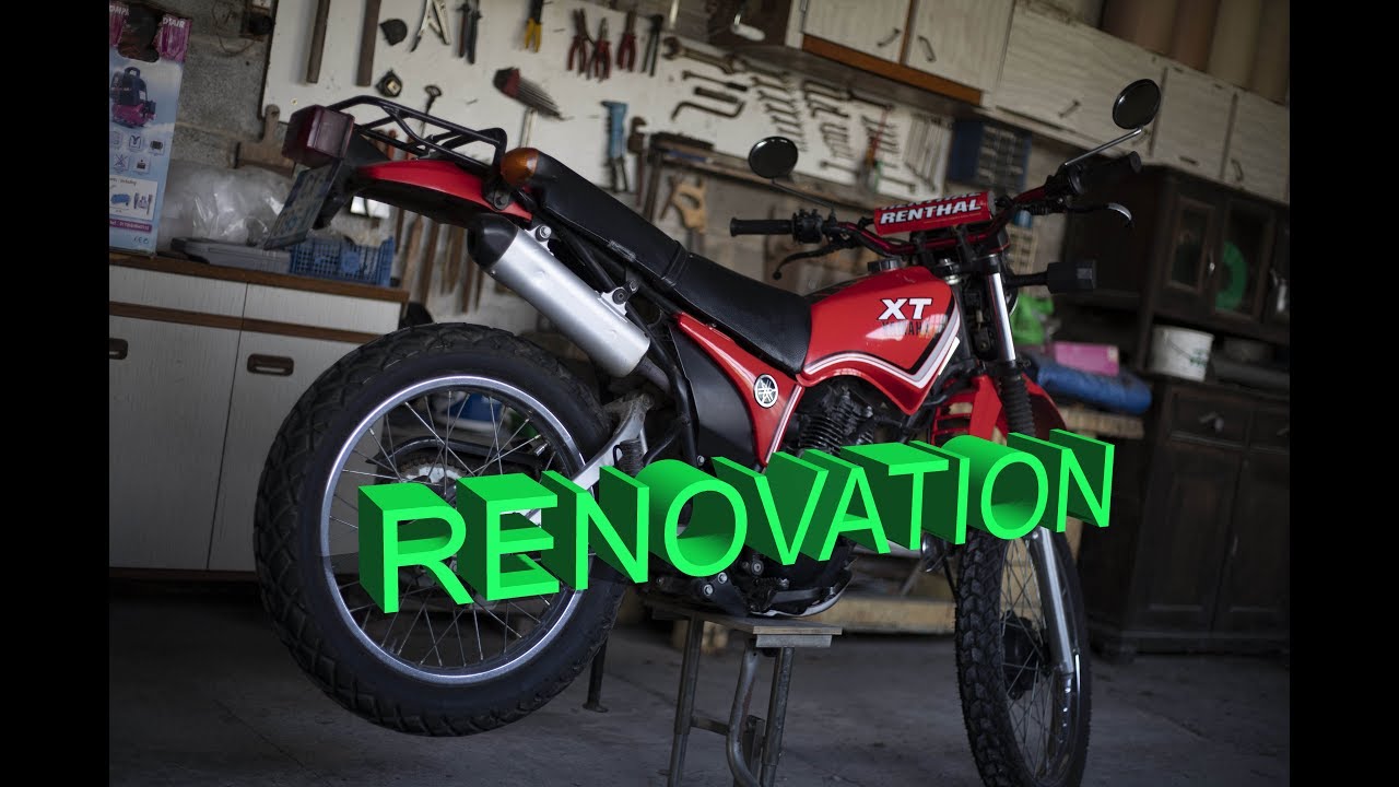 RENOVATION ANCIENNE MOTO = YAMAHA XT 125 1986