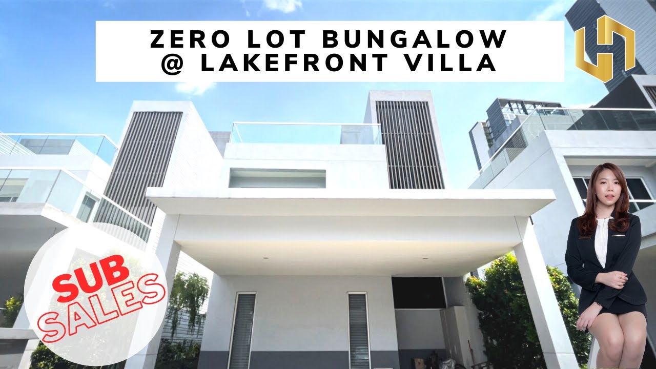 Lakefront Villa🏡 | Zero Lot Bungalow | 40x85 4643sqft | Subsales Simple Video Tour 📹 Cyberjaya