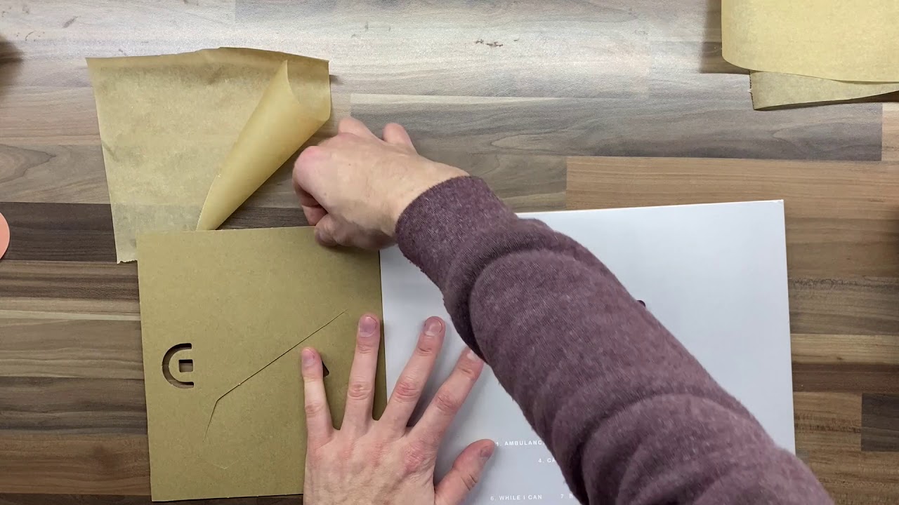 How to fix bent corners on vinyl record sleeve