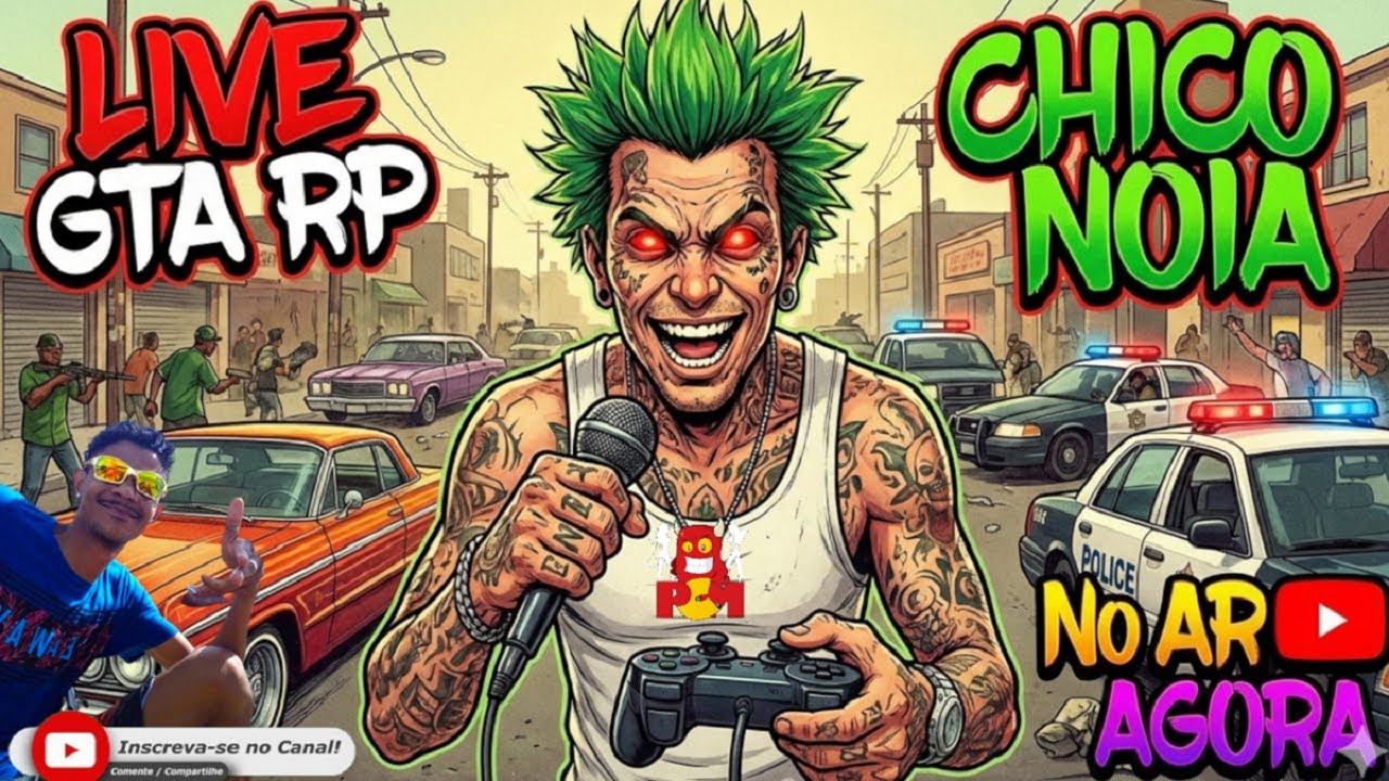 🎥LIVE DO CHICO - GTA ROLEPLAY: SAN ANDREAS - PRIMEIRA GAMEPLAY DO ANO #mta #gta #rp