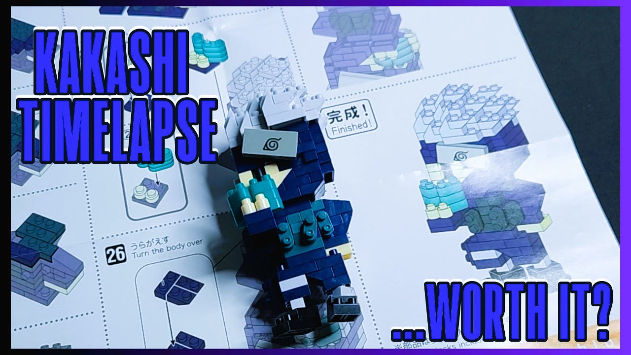I Built Kakashi… One Tiny Piece at a Time 🧩 | Nanoblock ASMR + Timelapse