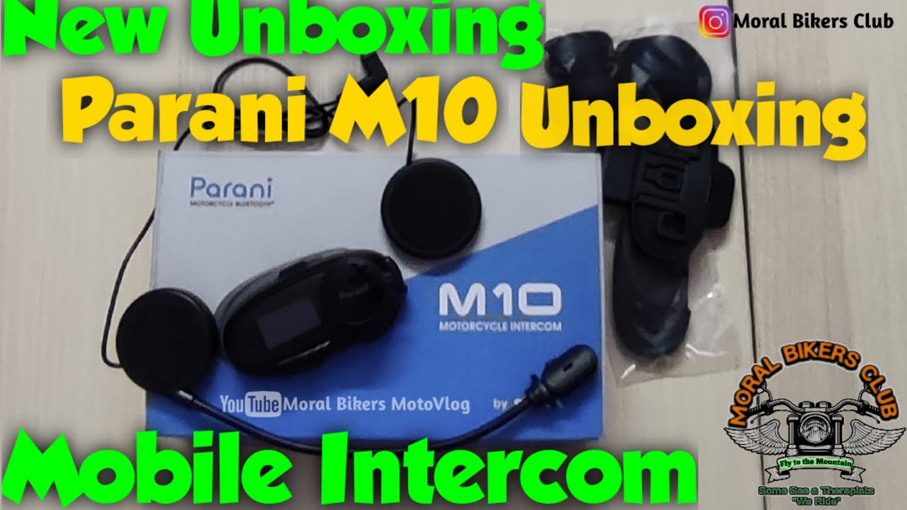 The New Parani Unboxing M10 Intercom #paranim10 #sena #moralbikersclub #UnBoxing #telugumotovlogger