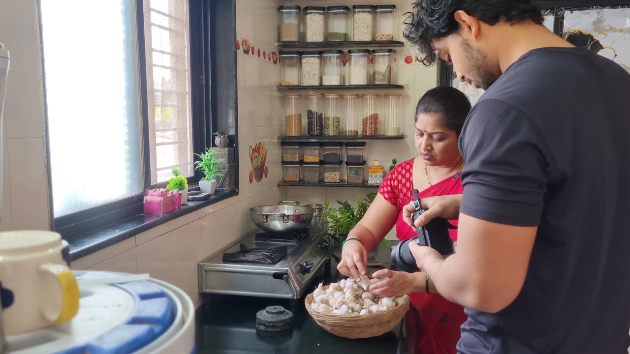 😃 खूप दिवसांनी रिल शूट केला..😅 मस्त लसूण चटणी/जाळीदार ढोकळा..🤗