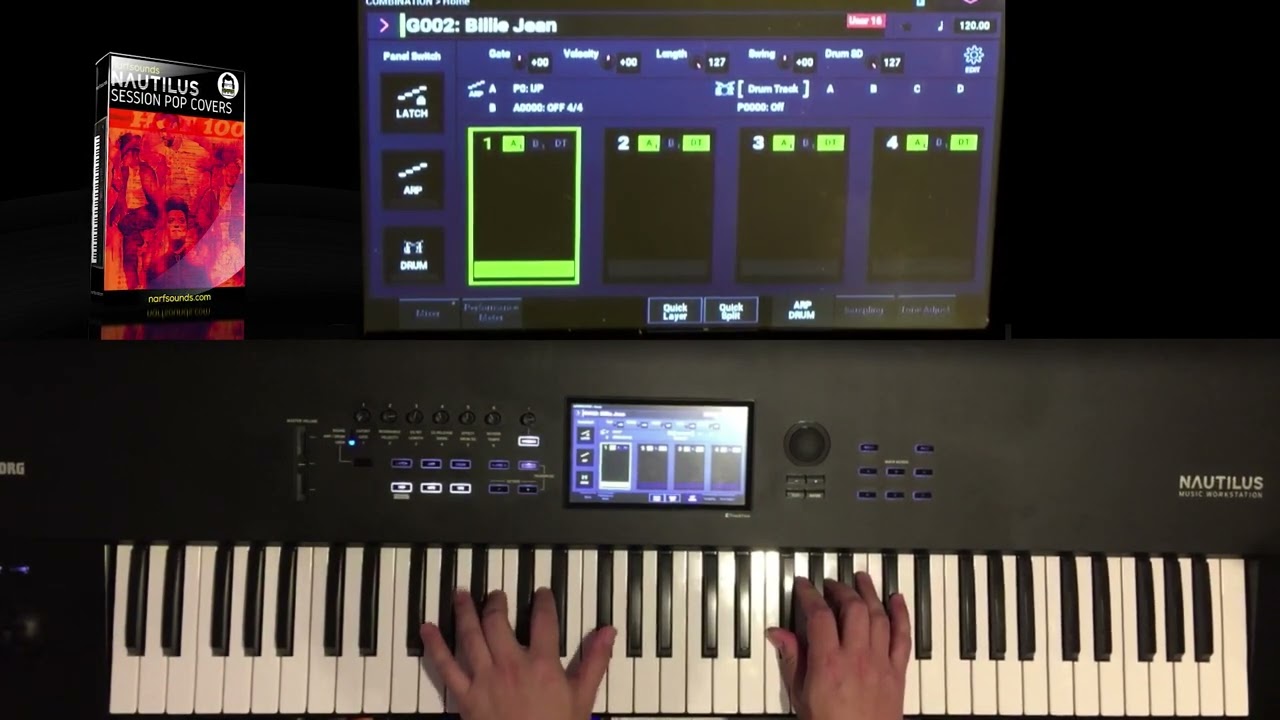 Korg Nautilus | Session POP Covers | Billie Jean Michael Jackson | Synth Keyboard Sound Library