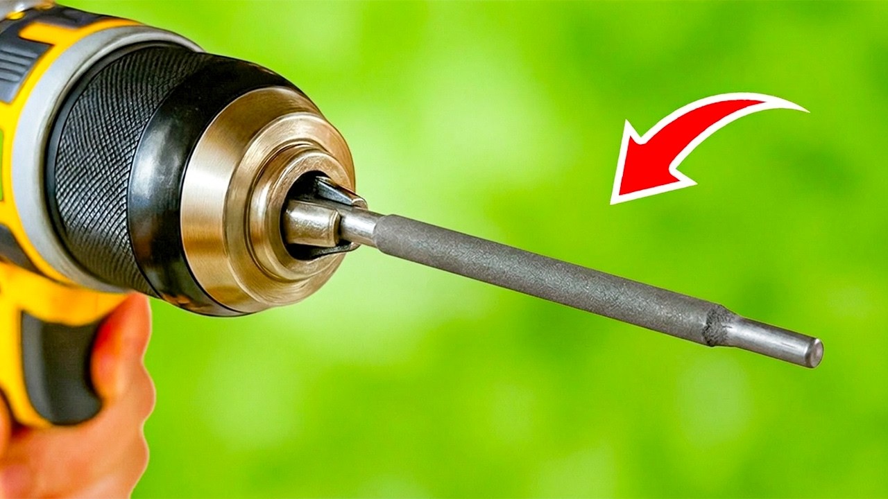 Just insert a Welding rod into the Drill! Billions of people don't know this secret!