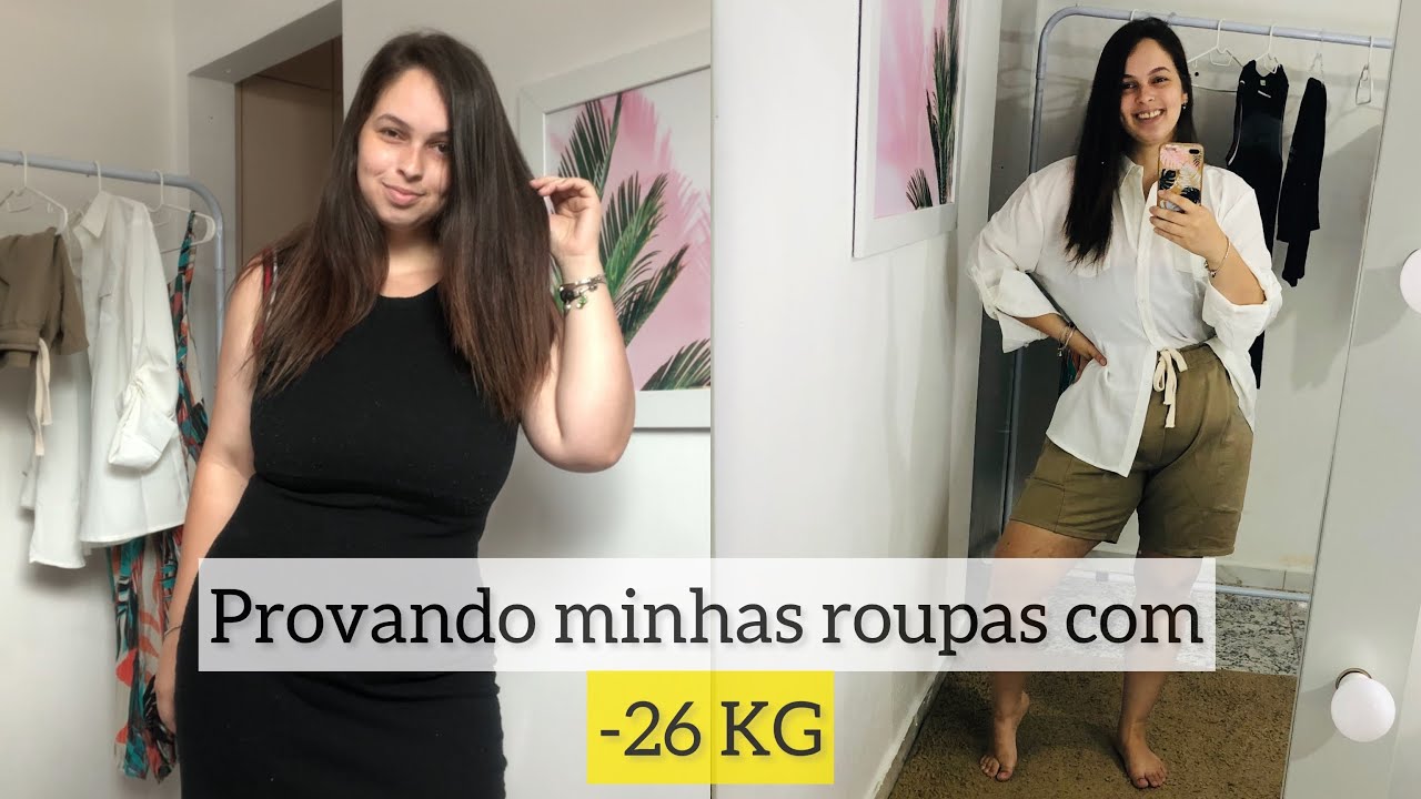 Provando Roupas depois que EMAGRECI 26KG 😱 muita diferença | Sandy Lessa❤️