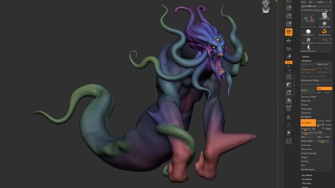 Getting Started with ZBrush, Part 14 - Dynamesh