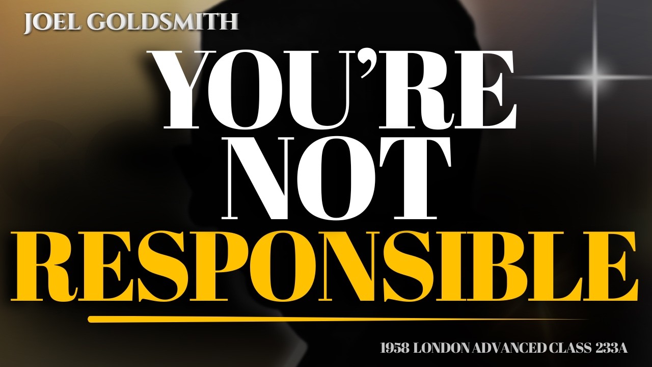 Joel Goldsmith: You're NOT Responsible For Your Sins (Carnal Mind Like Hidden Advertising!)